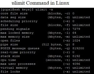 Как проверить ulimit linux